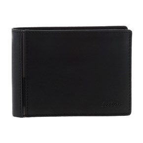 Δερμάτινο Ανδρικό Πορτοφόλι με RFID Μαύρο Lavor 1-6049