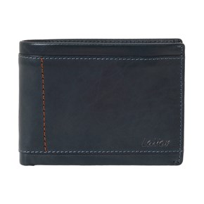 Δερμάτινο Ανδρικό Πορτοφόλι με RFID Μπλε Lavor 1-6090