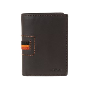Δερμάτινο Πορτοφόλι LAVOR 1-6087 Μικρό Καφέ με RFID