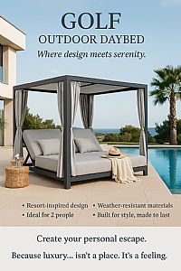 Ξαπλώστρα Cabana Golf – Για Premium Εξωτερικούς Χώρους 198x198x200Η