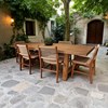 Σετ Τραπεζαρίας Ξύλου Teak Alice  7τμχ 260x105x75cm