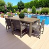 Σετ Τραπεζαρίας Αλουμινίου Levante 7τμχ 200x90,5x76,5cm
