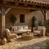 Σετ Καθιστικού Wicker 12mm 4τμχ  Naomi  