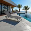 Ξαπλώστρα αλουμινίου Pure Relax Μαύρη 192x60x31cm