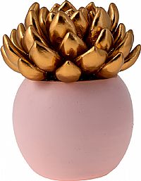 Διακοσμητικός Ανανάς  από Πλαστικό Χρυσό Ροζ 7.5x7.5x11cm 46906 Idea Home