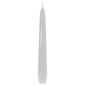 Iliadis Διακοσμητικό Κερί Κηροπηγίου Βενετσιάνικο Λευκό 20cm 12τμχ