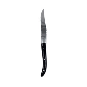 Μαχαίρι Steak Inox Χωρίς Δόντια Μαύρο Supreminox Με μήκος Λάμας 10,5cm