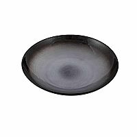Πιατέλα Γυάλινη Reflections Γκρί-Μαύρο 30cm HFA 5481349