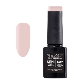 Ημιμόνιμο Βερνίκι Semi Gel 509 French Manicure Pink 5ml Elixir