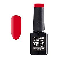 Ημιμόνιμο Βερνίκι Semi Gel 543 Boston University Red 5ml Elixir