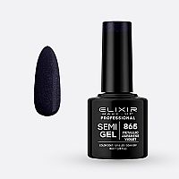 Ημιμόνιμο Βερνίκι Semi Gel 865 Metallic Japanese Violet  8ml Elixir