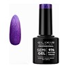 Ημιμόνιμο Βερνίκι Semi Gel 976  Glitter Mauve 8ml Elixir