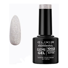 Ημιμόνιμο Βερνίκι Semi Gel1002 Ethereal Glitter 8ml Elixir