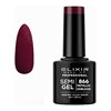 Ημιμόνιμο Βερνίκι Semi Gel 866 Metallic Oxblood 8ml Elixir