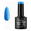 Ημιμόνιμο Βερνίκι Semi Gel 1098 Steel BlueGlitter 8ml Elixir