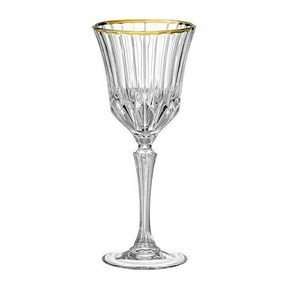 Ποτήρι Νερού από Κρύσταλλο Adagio  Gold Κολωνάτο 280ml  RCR  Σετ 6 τμχ