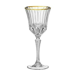 Ποτήρι κρασιού από Κρύσταλλο Adagio  Gold Κολωνάτο 220ml  RCR  Σετ 6 τμχ