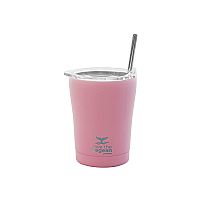 Ποτήρι Θερμός με Καλαμάκι Coffee Mug Save The Aegean  Blossom Rose 350ml