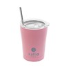 Ποτήρι Θερμός με Καλαμάκι Coffee Mug Save The Aegean  Blossom Rose 350ml