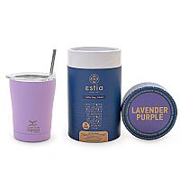 Ποτήρι Θερμός με Καλαμάκι Coffee Mug Save The Aegean  Lavender Purple 350ml