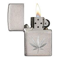 Αναπτήρας  Chrome Marijuana Leaf Design 29587 Zippo®
