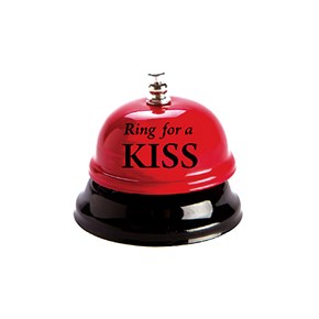 Κουδούνι μεταλλικό Ring For a Kiss 7,5x7,5cm Μαλέλης 