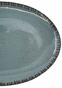 Πιατέλα Οβάλ  Πορσελάνης Uranus  Μπλε  26x18cm 