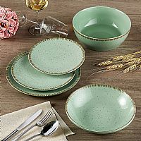 Πιατέλα Ορθογώνια Πορσελάνης Pistachio πράσινο 31x21cm 