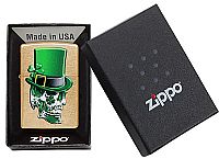 Αναπτήρας  Zippo Irish Skull Design 49121 Zippo®