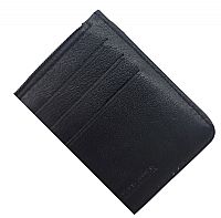 Δερμάτινο Πορτοφόλι καρτών Μαύρο AB8-BK Mario Rossi 10,5x8,5cm