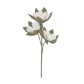 Τεχνητό Φυτό Μανόλια Λευκό 3 Ανθος 85cm  Marhome 6124-4
