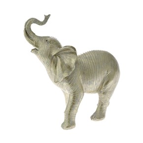 Διακοσμητικός Ελέφαντας Πολυρητίνης Γκρι 23.5x11.5x25cm Ηλιάδης 76641