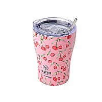 Θερμός με Καλαμάκι Coffee Mug Save The Aegean Cherry Rose 350ml