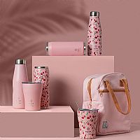 Θερμός με Καλαμάκι Coffee Mug Save The Aegean Cherry Rose 350ml