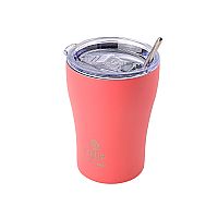 Θερμός με Καλαμάκι Coffee Mug Save The Aegean Fusion Coral 350ml