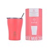 Θερμός με Καλαμάκι Coffee Mug Save The Aegean Fusion Coral 350ml