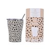 Θερμός με Καλαμάκι Coffee Mug Save The Aegean Leopard Taupe 350ml