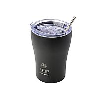 Θερμός με Καλαμάκι Coffee Mug Save The Aegean Midnight Black 350ml