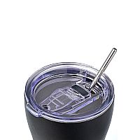 Θερμός με Καλαμάκι Coffee Mug Save The Aegean Midnight Black 350ml