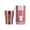 Ποτήρι Θερμός με Καλαμάκι  Coffee Mug Save The Aegean Rose Gold  350ml