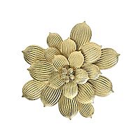 Χρυσό Μεταλλικό Λουλούδι Τοίχου 50x46 Ηλιάδης 