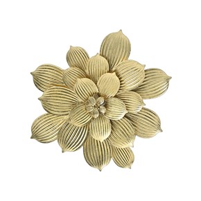 Χρυσό Μεταλλικό Λουλούδι Τοίχου 50x46 Ηλιάδης 