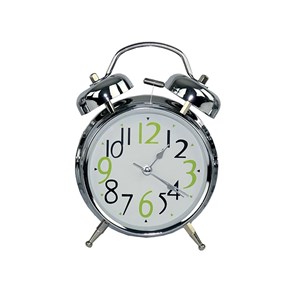 Ρολόι Ξυπνητήρι με ήχο και φως Μεταλλικό 12.5×8.3cm Μαλέλης 14462