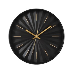 Ρολόι Τοίχου  Πλαστικό Μαύρο Oriana Ferelli ZD1207-A 29cm