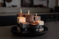 Aρωματικό φυσικό κερί Fressia, Vanilla, Orange 20cm 150 ωρών