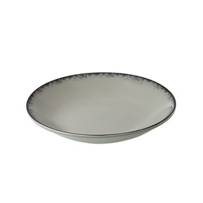 Πιάτο Βαθύ Πορσελάνης Pearl Grey 23cm Estia 07-16388