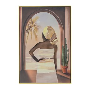 Πίνακας Ελαιογραφία Σε καμβά Με Γυναίκα Με χρυσή κορνίζα 82Χ122 Ηλιάδης 80801