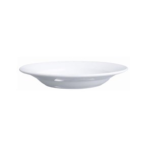 Πιάτο Βαθύ Πορσελάνης Λευκό Wide Rim Oriana Ferelli 23,4cm