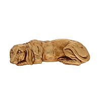 Σκύλος Πολυρητίνης Χρυσός Ξαπλωμένος 34x16x9,5εκ. Iliadis 85760