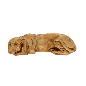 Σκύλος Πολυρητίνης Χρυσός Ξαπλωμένος 34x16x9,5εκ. Iliadis 85760